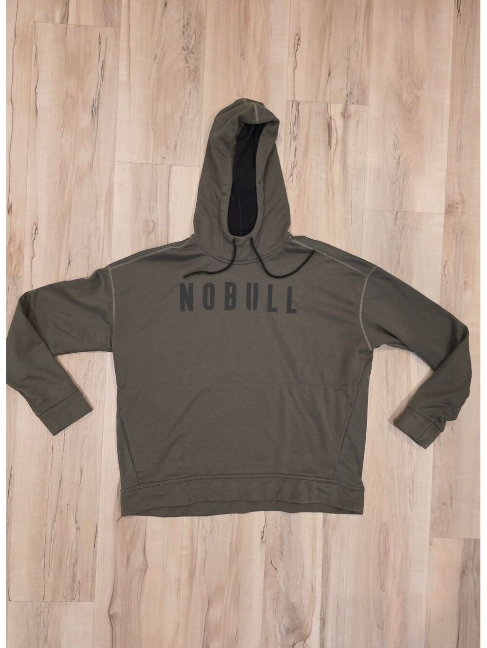 NOBULL Olive Green Hoodie Sweatshirt Medium
